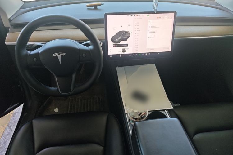Used Tesla Model Y 2021 Standard Range Rear-Wheel Drive Version Center Console