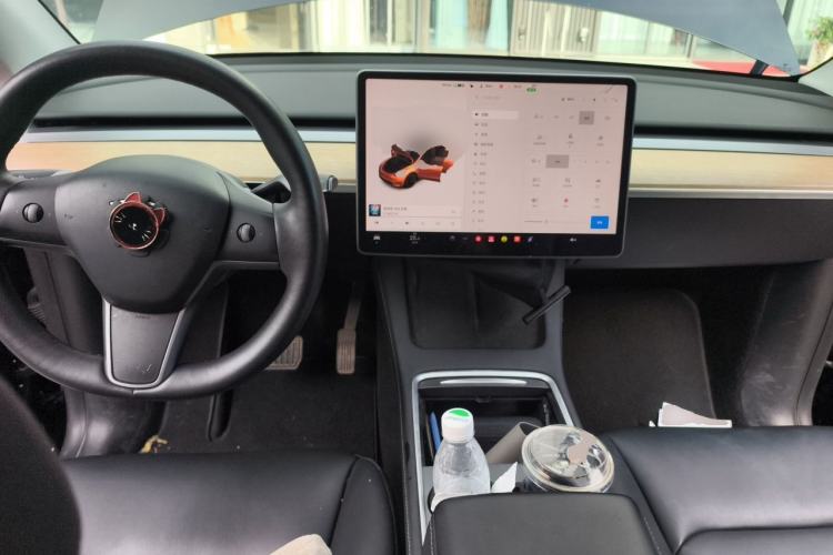 Used Tesla Model Y 2021 Standard Range Rear-Wheel Drive Version Center Console