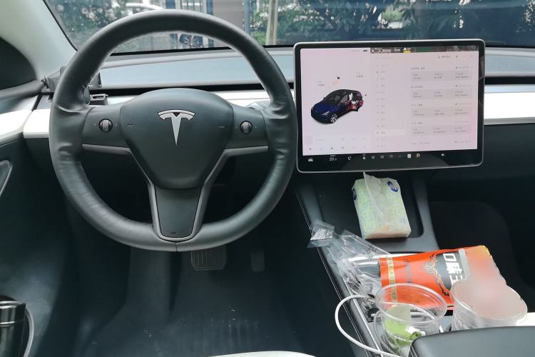 Used Tesla Model Y 2021 Standard Range Rear-Wheel Drive Version Center Console