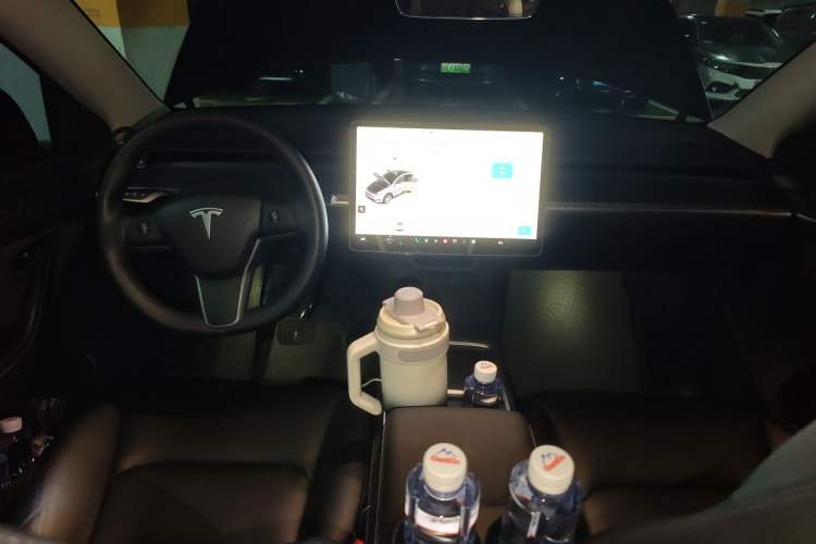 Used Tesla Model Y 2021 Standard Range Rear-Wheel Drive Version Center Console