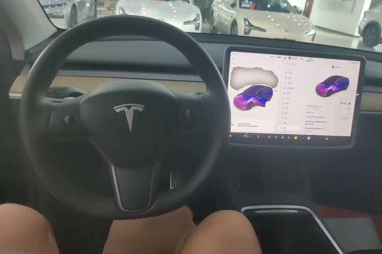 Used Tesla Model Y 2021 Standard Range Rear-Wheel Drive Version Center Console