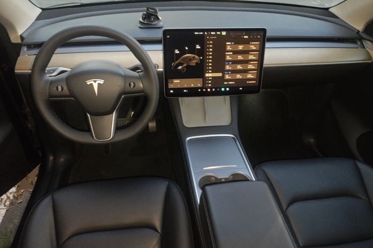 Used Tesla Model Y 2021 Standard Range Rear-Wheel Drive Version Center Console