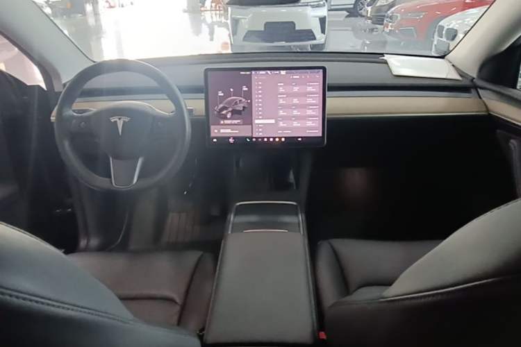 Used Tesla Model Y 2021 Standard Range Rear-Wheel Drive Version Center Console
