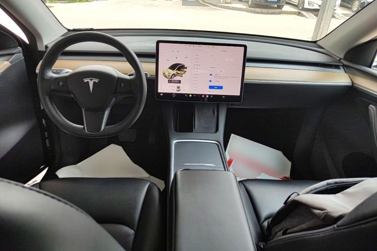 Used Tesla Model Y 2021 Standard Range Rear-Wheel Drive Version Center Console