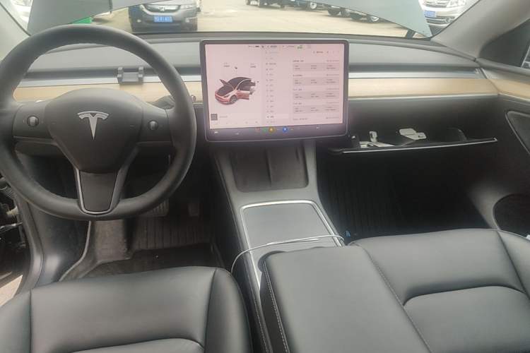 Used Tesla Model Y 2021 Standard Range Rear-Wheel Drive Version Center Console