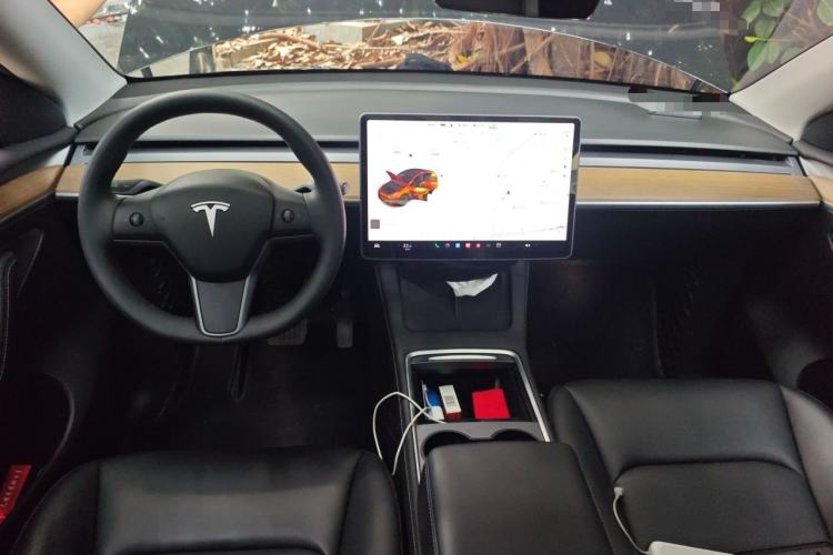 Used Tesla Model Y 2021 Standard Range Rear-Wheel Drive Version Center Console