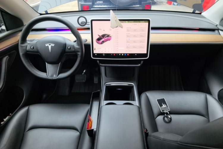 Used Tesla Model Y 2021 Standard Range Rear-Wheel Drive Version Center Console