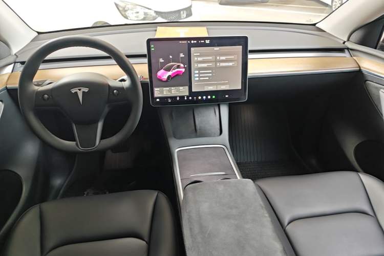 Used Tesla Model Y 2021 Standard Range Rear-Wheel Drive Version Center Console