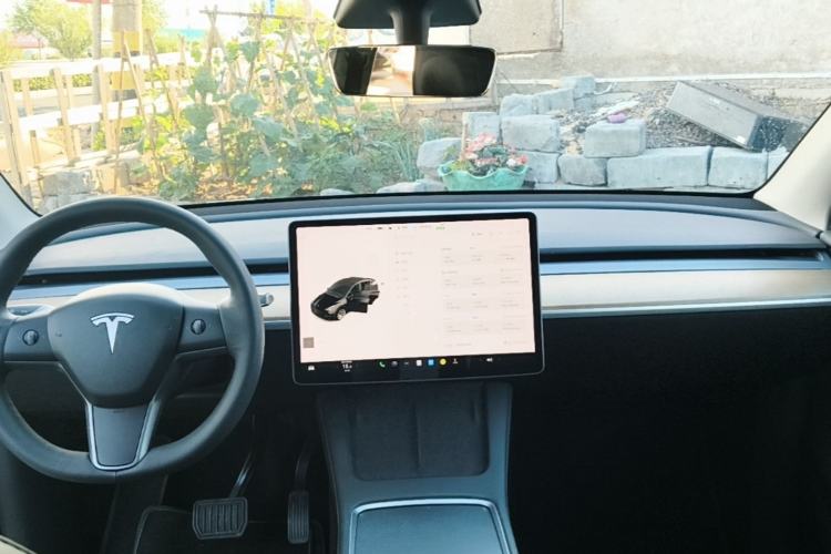 Used Tesla Model Y 2021 Standard Range Rear-Wheel Drive Version Center Console