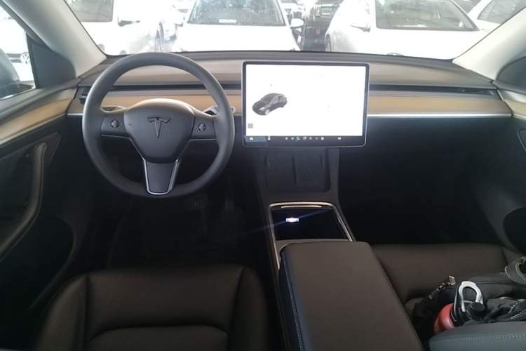Used Tesla Model Y 2021 Standard Range Rear-Wheel Drive Version Center Console
