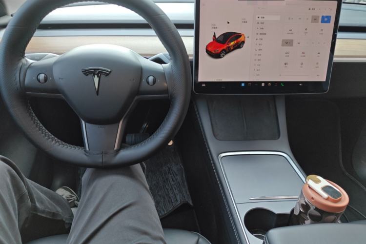 Used Tesla Model Y 2021 Standard Range Rear-Wheel Drive Version Center Console