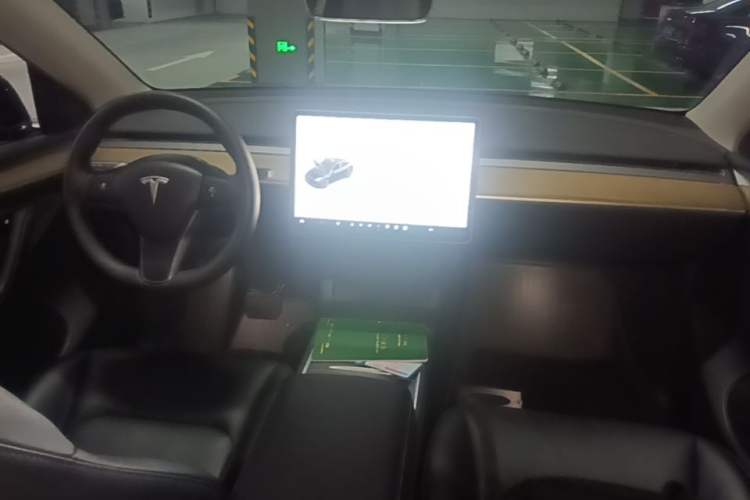 Used Tesla Model Y 2021 Standard Range Rear-Wheel Drive Version Center Console