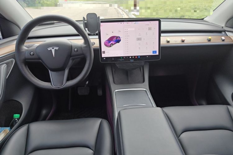 Used Tesla Model Y 2021 Long-Range All-Wheel-Drive Version Center Console