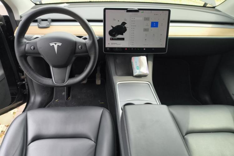 Used Tesla Model Y 2021 Standard Range Rear-Wheel Drive Version Center Console