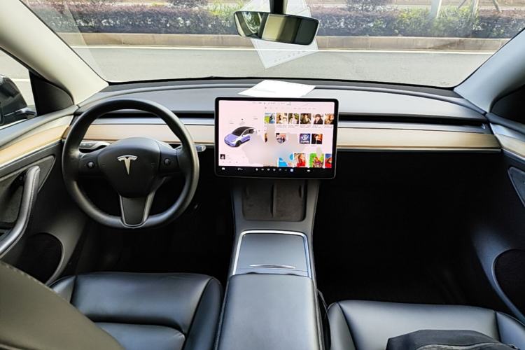 Used Tesla Model Y 2021 Standard Range Rear-Wheel Drive Version Center Console