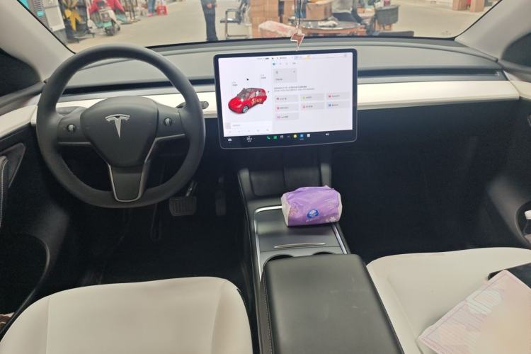 Used Tesla Model Y 2021 Standard Range Rear-Wheel Drive Version Center Console