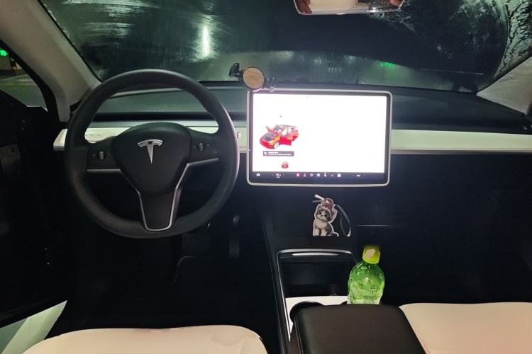Used Tesla Model Y 2021 Long-Range All-Wheel-Drive Version Center Console