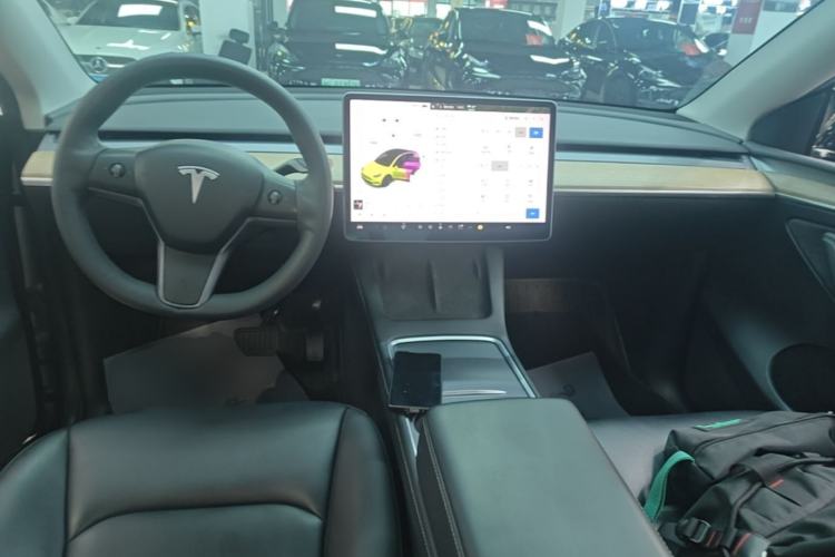 Used Tesla Model Y 2021 Standard Range Rear-Wheel Drive Version Center Console