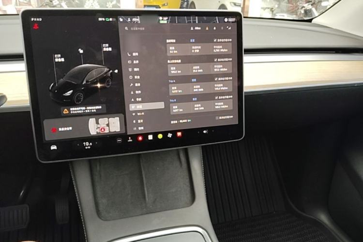 Used Tesla Model Y 2021 Standard Range Rear-Wheel Drive Version Center Console