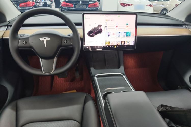 Used Tesla Model Y 2021 Standard Range Rear-Wheel Drive Version Center Console