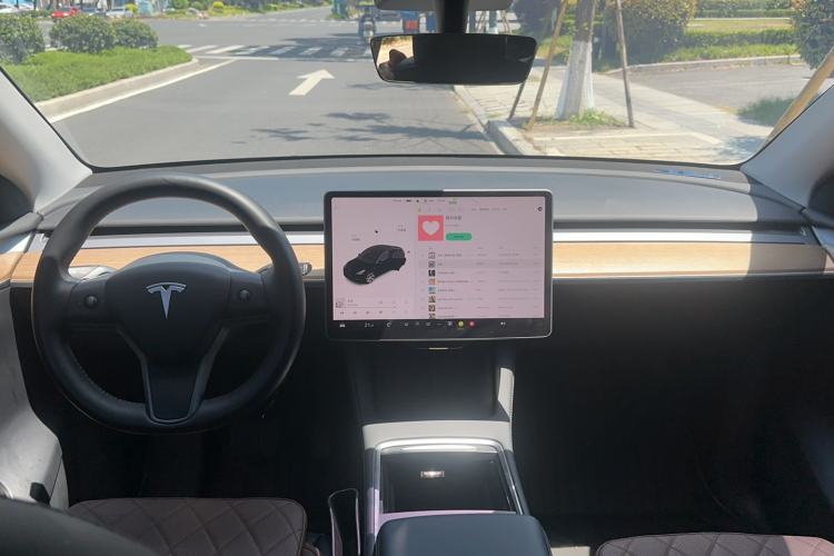 Used Tesla Model Y 2021 Standard Range Rear-Wheel Drive Version Center Console