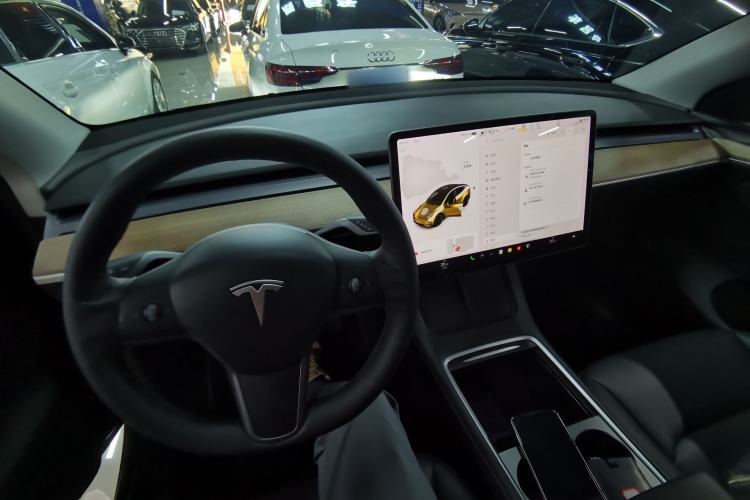 Used Tesla Model Y 2021 Standard Range Rear-Wheel Drive Version Center Console