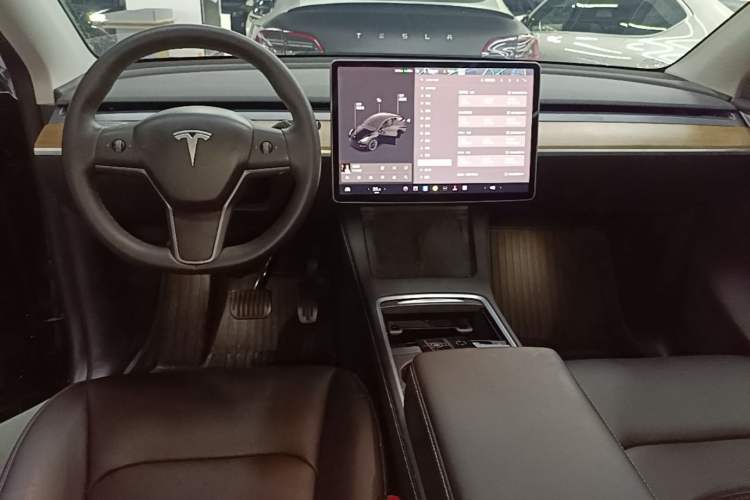 Used Tesla Model Y 2021 Standard Range Rear-Wheel Drive Version Center Console