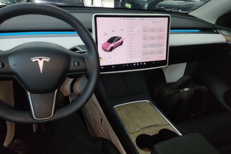 Used Tesla Model Y 2021 Standard Range Rear-Wheel Drive Version Center Console