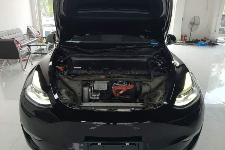Used Tesla Model Y 2021 Standard Range Rear-Wheel Drive Version Engine Bay