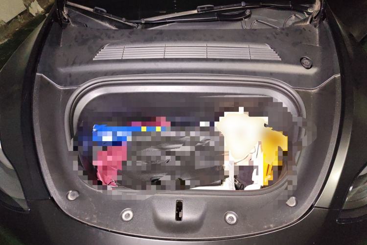 Used Tesla Model Y 2021 Long-Range All-Wheel-Drive Version 3D7 Engine Bay