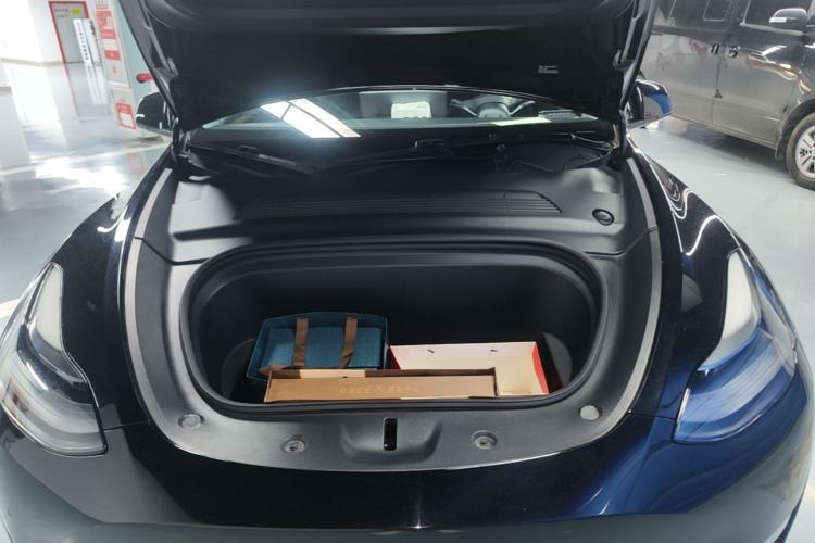 Used Tesla Model Y 2021 Long-Range All-Wheel-Drive Version 3D7 Engine Bay