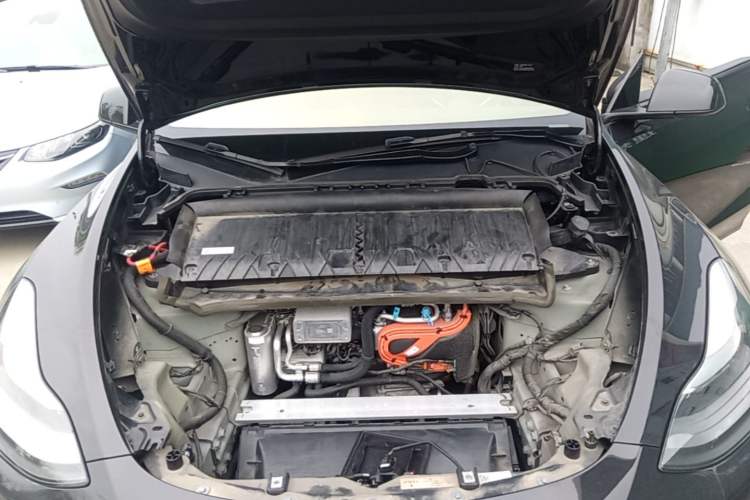 Used Tesla Model Y 2021 Long-Range All-Wheel-Drive Version Engine Bay
