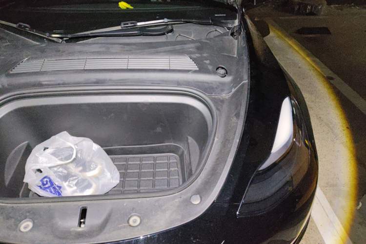 Used Tesla Model Y 2021 Long-Range All-Wheel-Drive Version 3D7 Engine Bay Left