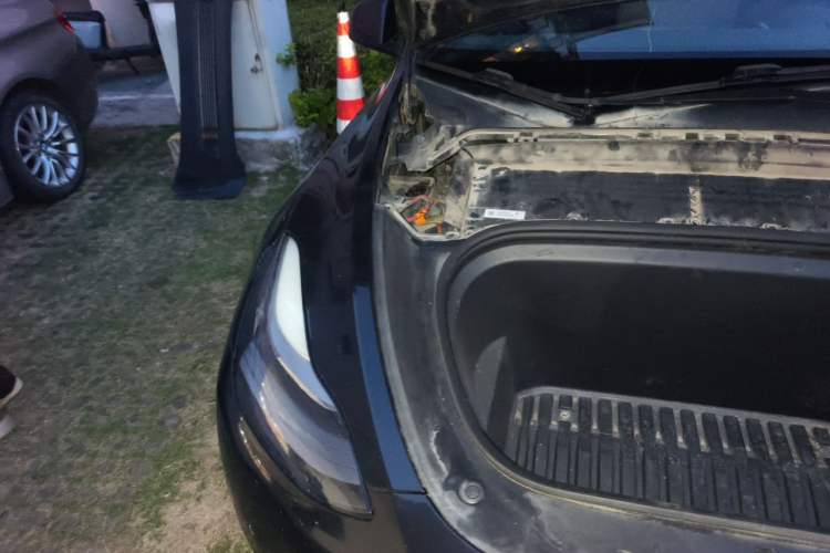 Used Tesla Model Y 2021 Standard Range Rear-Wheel Drive Version Engine Bay Right