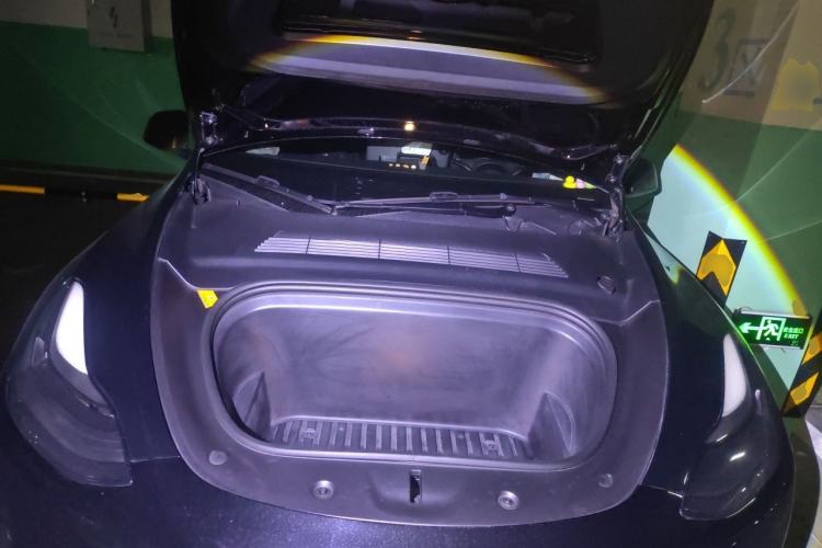 Used Tesla Model Y 2021 Long-Range All-Wheel-Drive Version 3D7 Engine Bay