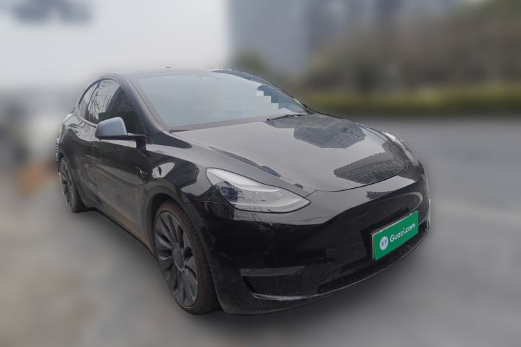 Used Tesla Model Y 2021 Performance High-Performance All-Wheel-Drive Version Front Right 45 Deg