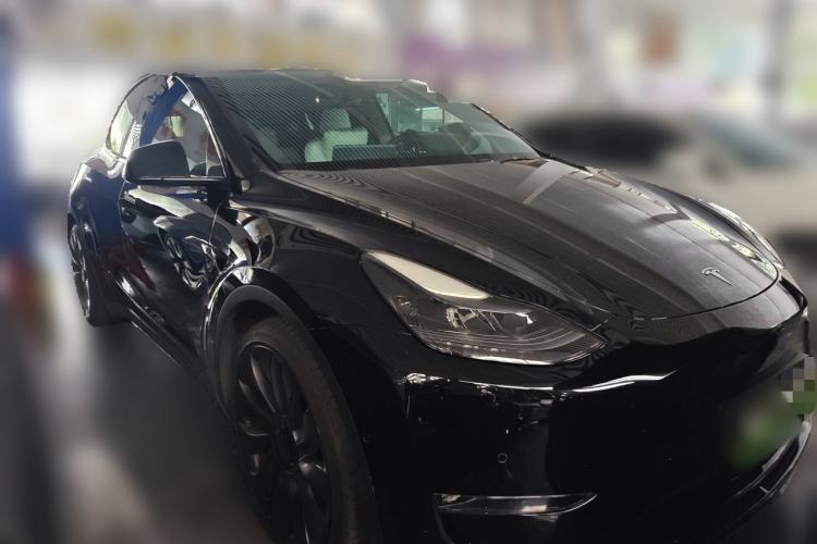 Used Tesla Model Y 2021 Performance High-Performance All-Wheel-Drive Version Front Right 45 Deg