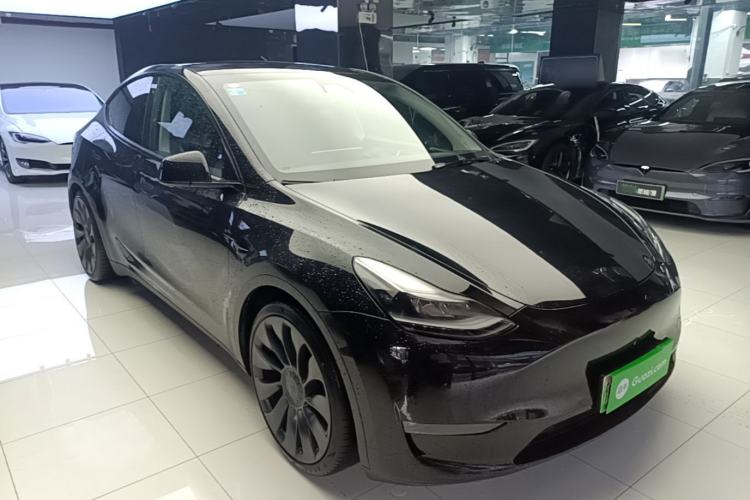 Used Tesla Model Y 2021 Performance High-Performance All-Wheel-Drive Version Front Right 45 Deg