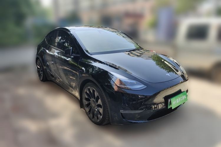 Used Tesla Model Y 2021 Performance High-Performance All-Wheel-Drive Version Front Right 45 Deg