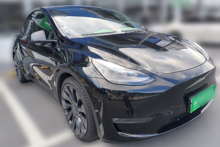 Used Tesla Model Y 2021 Performance High-Performance All-Wheel-Drive Version Front Right 45 Deg