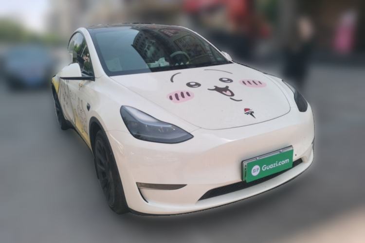 Used Tesla Model Y 2021 Revised Version 2 Long-Range All-Wheel-Drive Edition Front Right 45 Deg