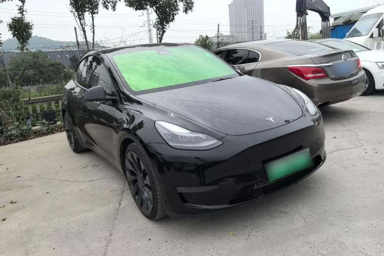 Used Tesla Model Y 2021 Performance High-Performance All-Wheel-Drive Version Front Right 45 Deg