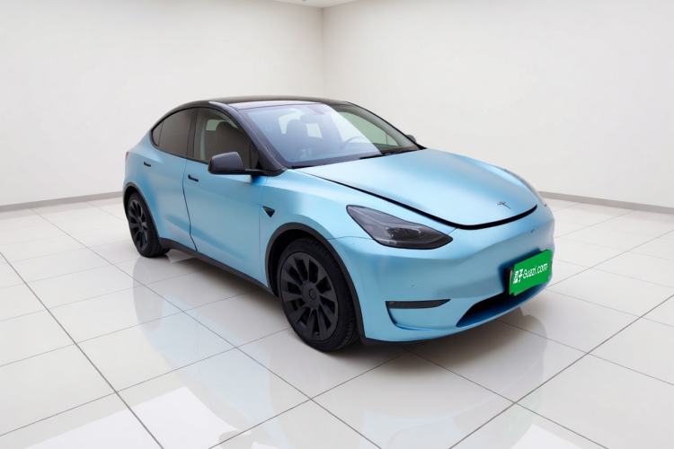 Used Tesla Model Y 2021 Standard Range Rear-Wheel Drive Version Front Right 45 Deg