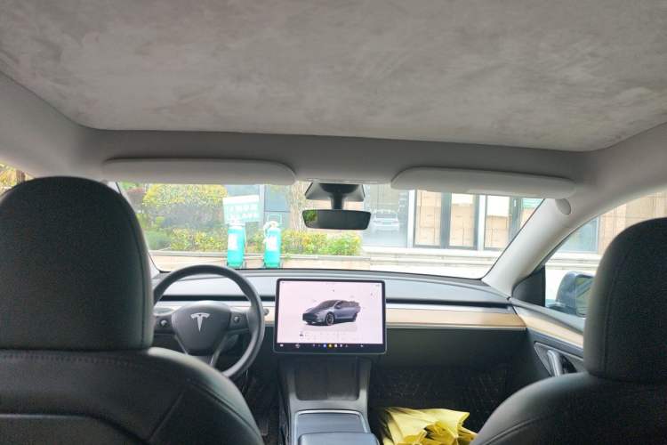 Used Tesla Model Y 2021 Long-Range All-Wheel-Drive Version 3D7 Headliner