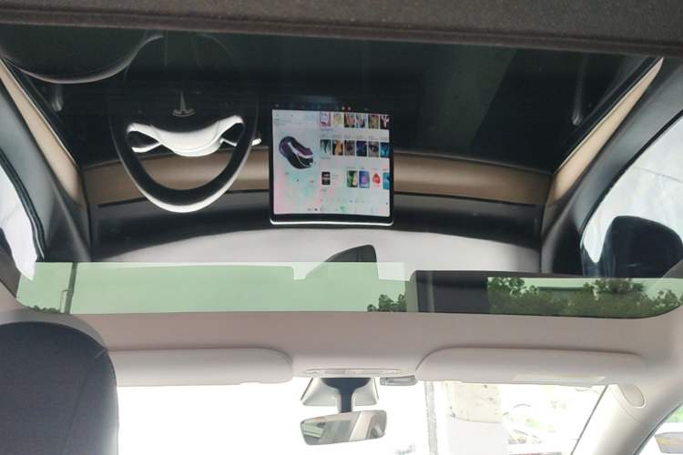Used Tesla Model Y 2021 Long-Range All-Wheel-Drive Version 3D7 Headliner