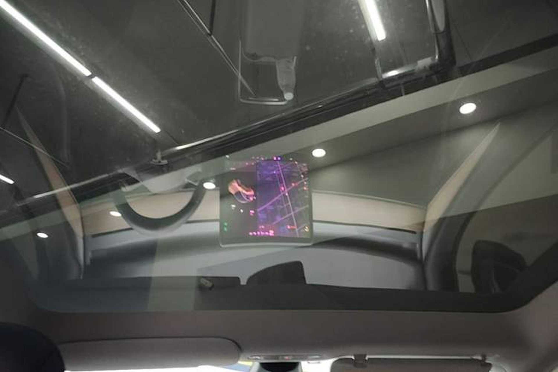 Used Tesla Model Y 2021 Standard Range Rear-Wheel Drive Version Headliner