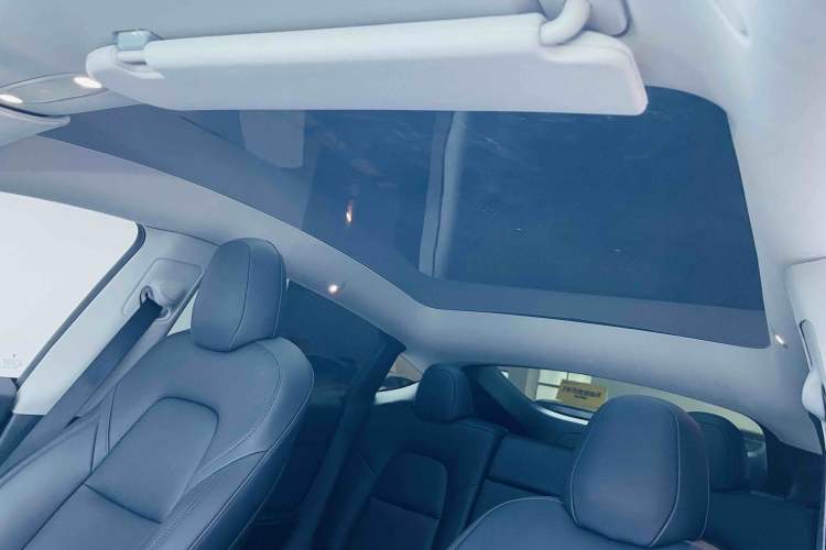 Used Tesla Model Y 2021 Standard Range Rear-Wheel Drive Version Headliner
