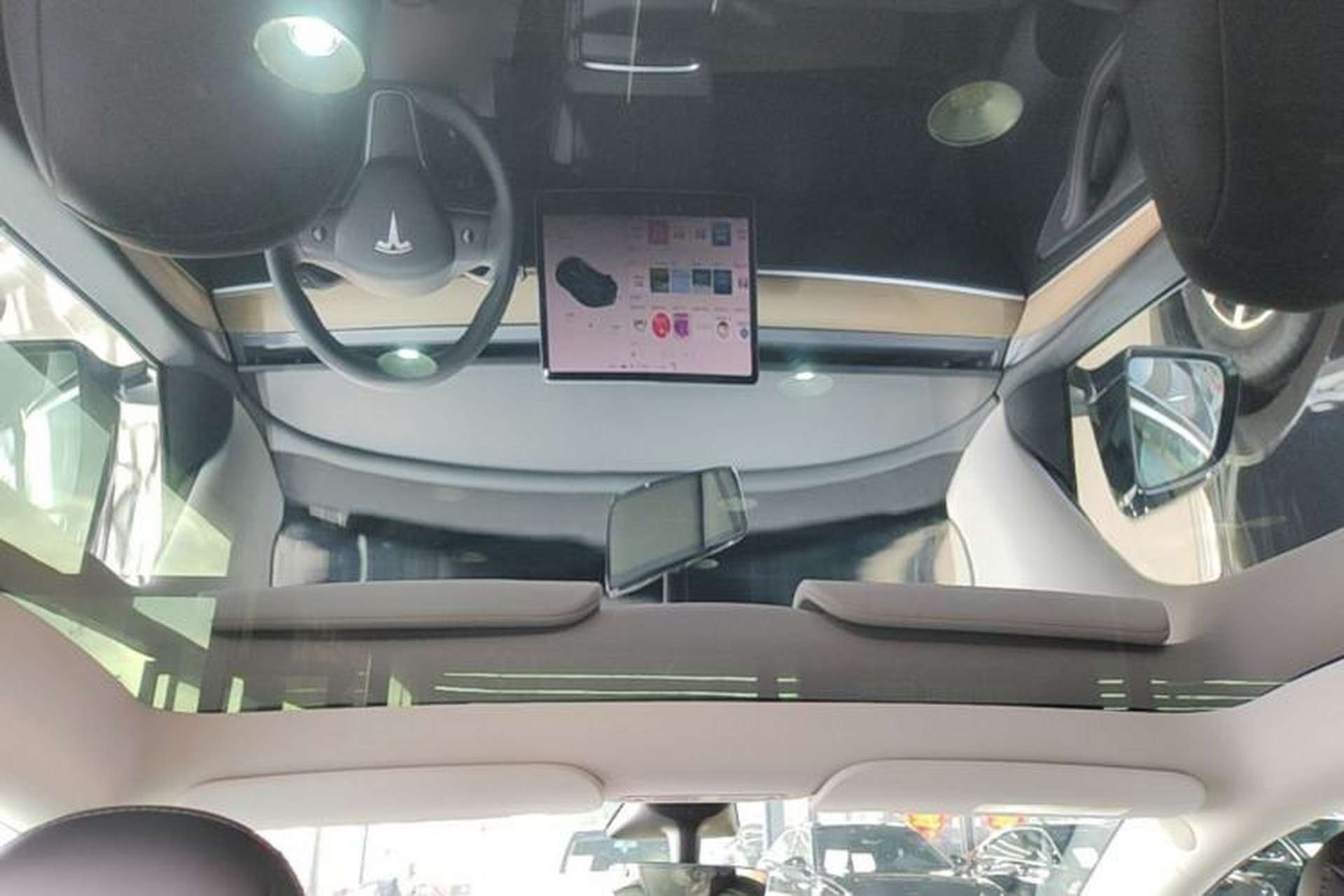 Used Tesla Model Y 2021 Standard Range Rear-Wheel Drive Version Headliner