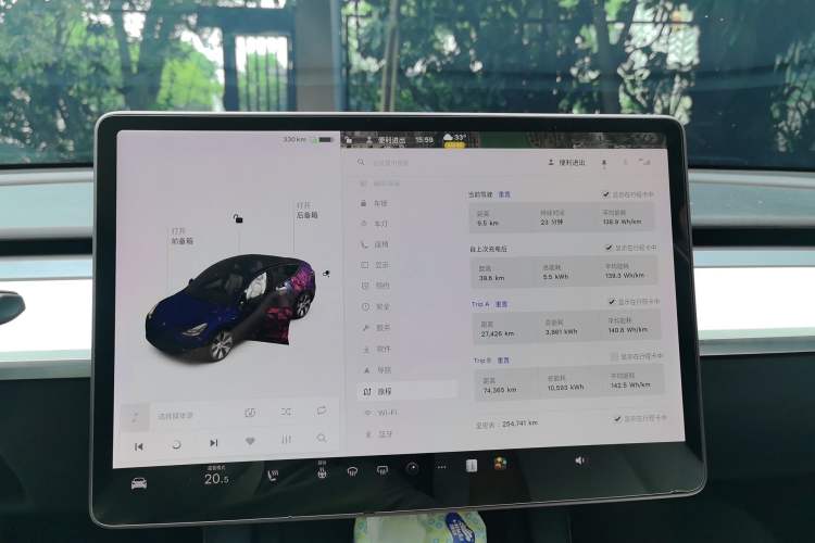 Used Tesla Model Y 2021 Standard Range Rear-Wheel Drive Version Instrument Cluster
