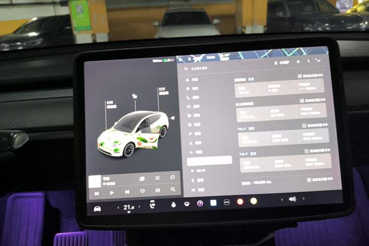 Used Tesla Model Y 2021 Standard Range Rear-Wheel Drive Version Instrument Cluster